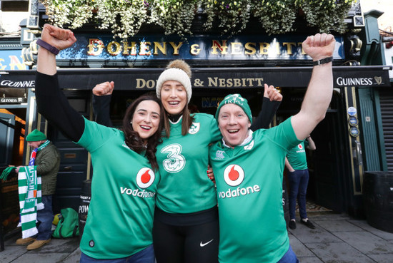 Orla O'Neil, Aoife Byrne and Rory Lennon