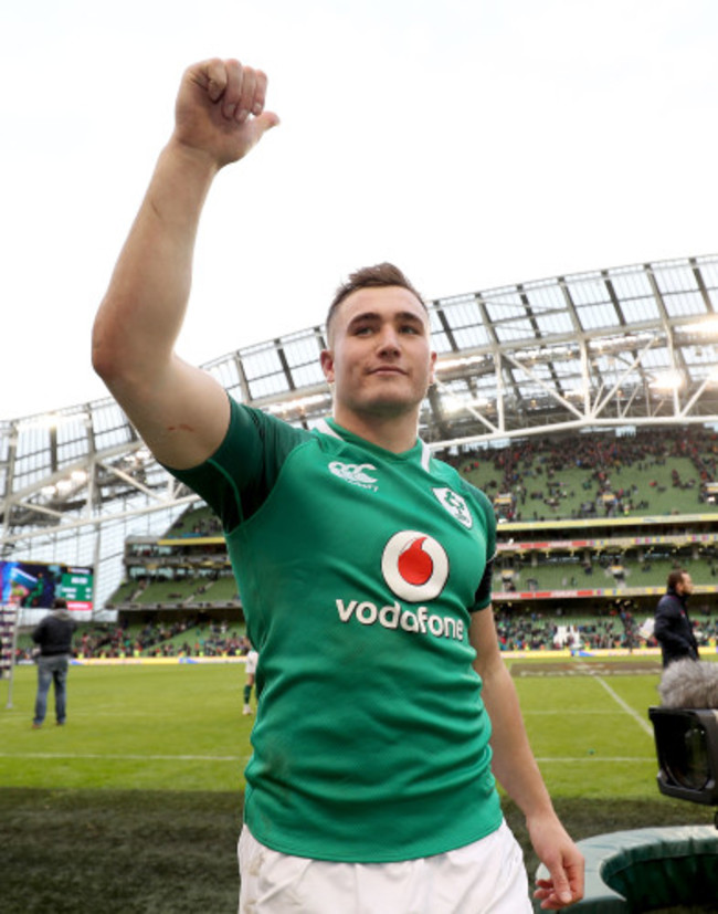 Jordan Larmour after the game