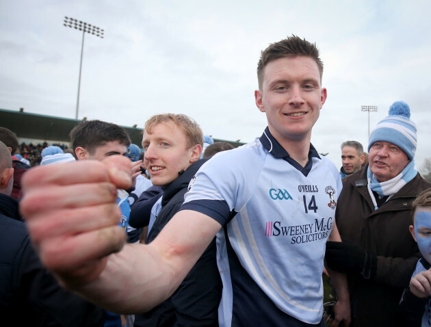 Kevin Downes celebrates after the game