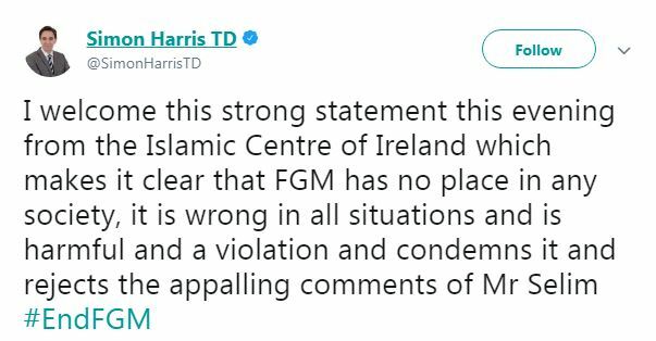 simon harris fgm tweet