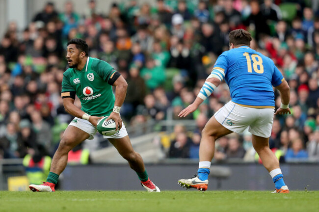 Bundee Aki with Tizano Pasquali