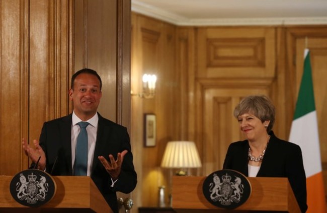 File Photo Varadkar to meet Theresa May in Belfast today ahead of last-chance Stormont talks End.