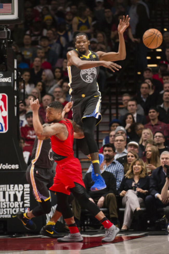 NBA: Golden State Warriors at Portland Trail Blazers