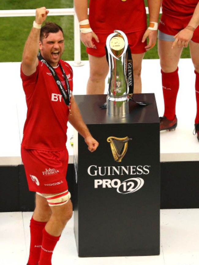 Tadhg Beirne celebrates