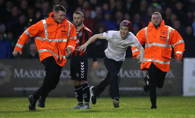 A pitch invader