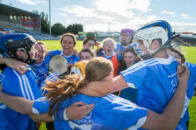 The Dublin team celebrate