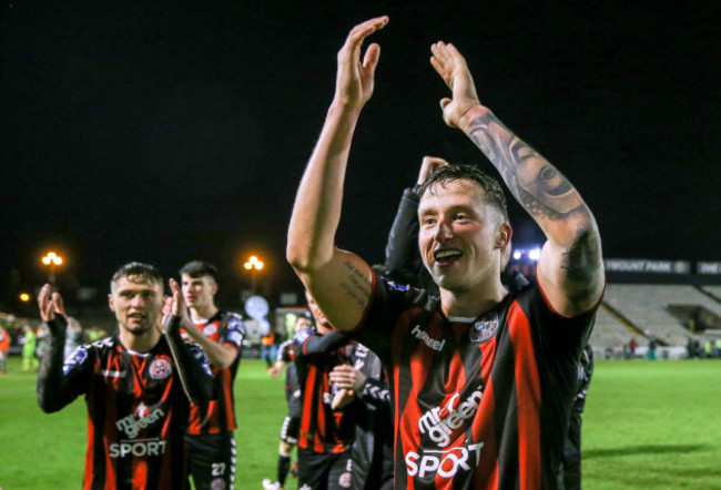 Rob Cornwall celebrates after the game