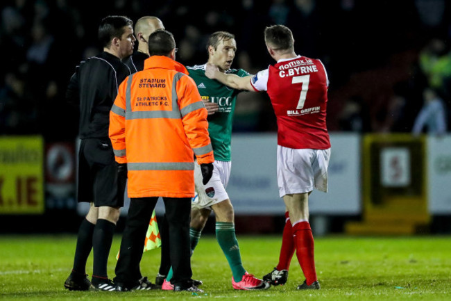 Tempers flare after the final whistle