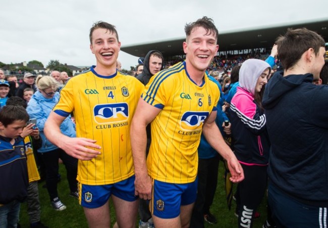 Niall McInerney and Sean Mullooly  celebrates after the game