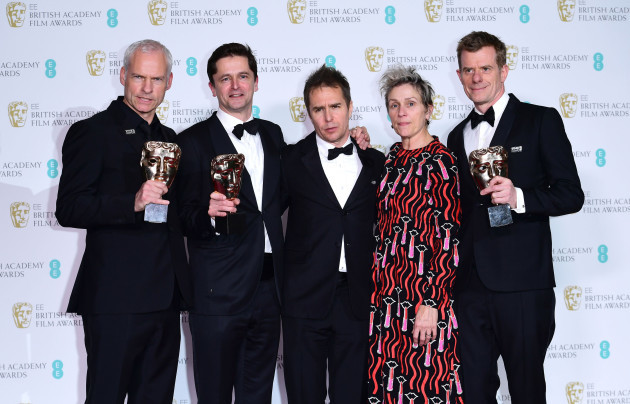 BAFTA Film Awards 2018 - Press Room - London