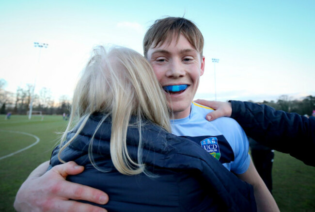Con O'Callaghan celebrates after the game