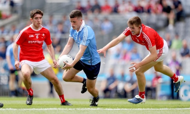 Ross McGarry with Phillip Trainor and Eoghan Callaghan