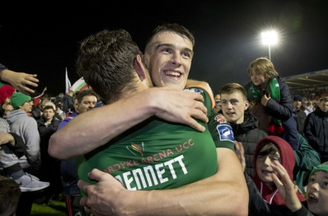 Ryan Delaney and Alan Bennett celebrate