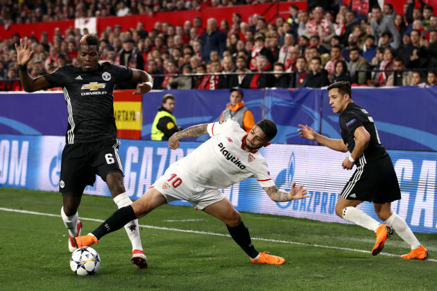 Sevilla FC v Manchester United - UEFA Champions League -  Round of 16 - First Leg - Ramon Sanchez Pizjuan Stadium