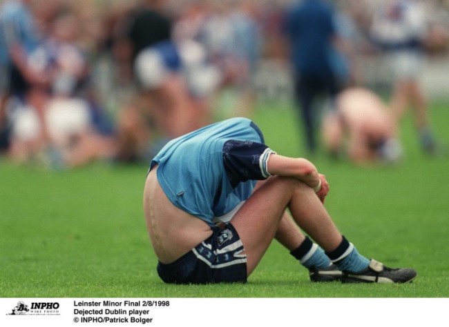 Dejected Dublin player 2/8/1998