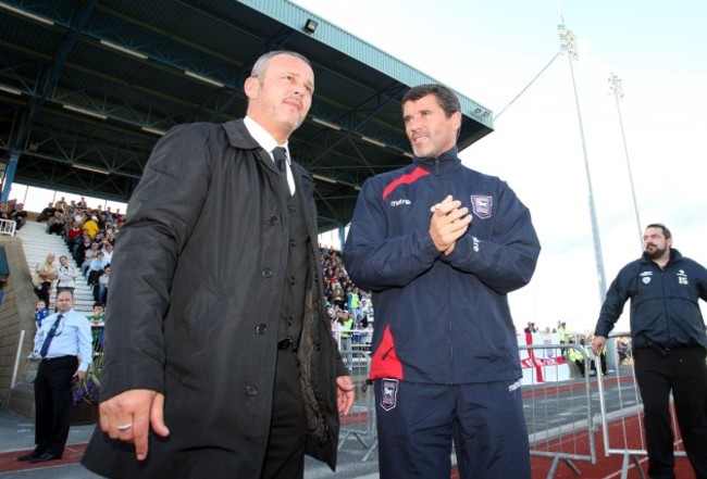 Roy Keane with Stephen Henderson