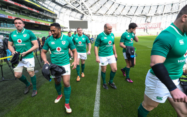 Jack Conan, Bundee Aki, Sean Cronin and Rory Best