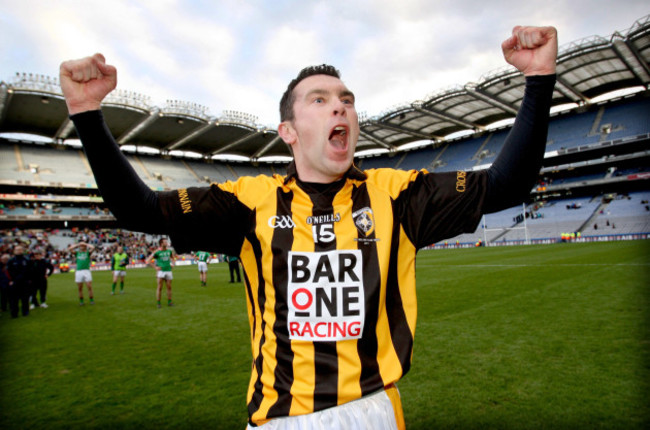 Oisin McConville celebrates after the game