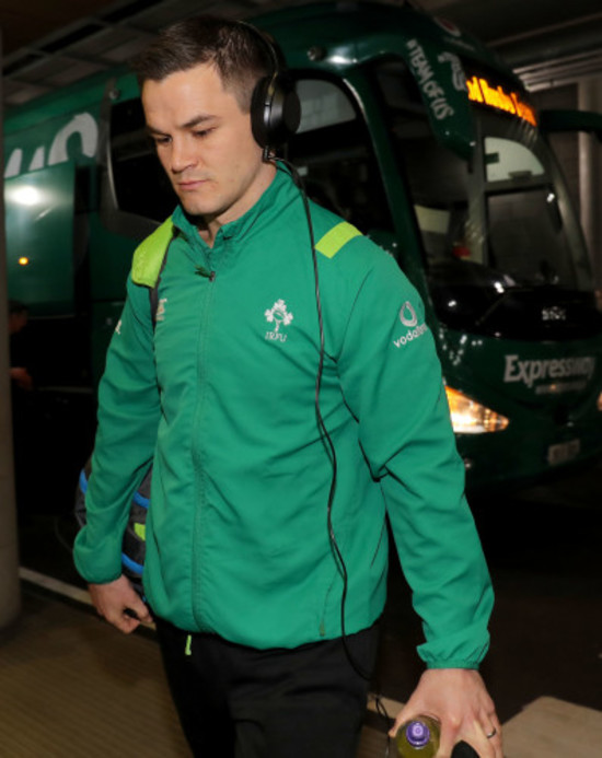 Johnny Sexton arrives