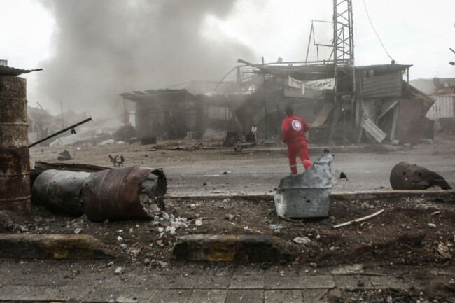 Air strikes on rebel-held town in Syria