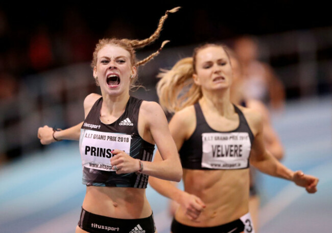 Danaid Prinsen celebrates winning