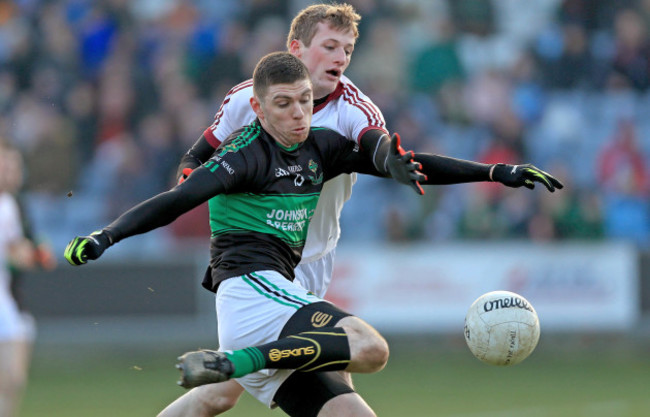 Luke Connolly with Brendan Rogers