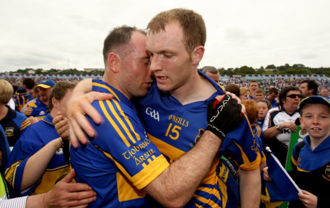 Eoin Kelly and Lar Corbett celebrate