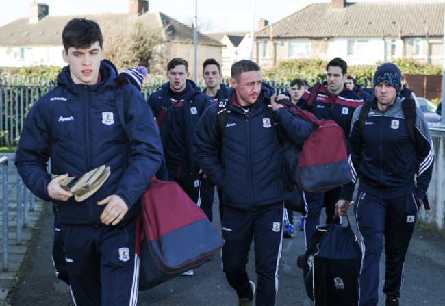 The Galway team arrive