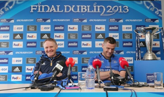 Joe Schmidt and Jamie Heaslip