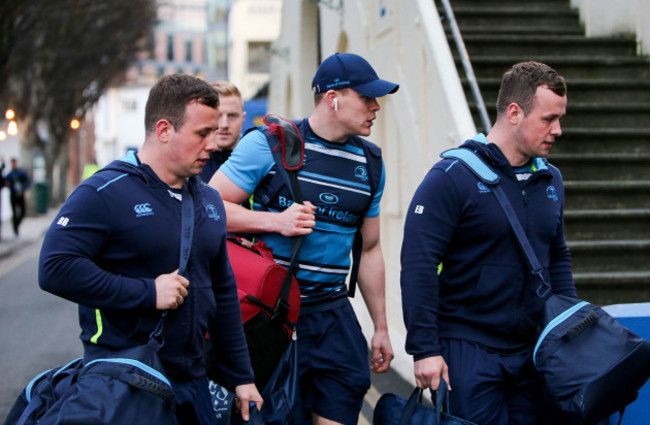 Bryan Byrne, Garry Ringrose and Ed Byrne arrive