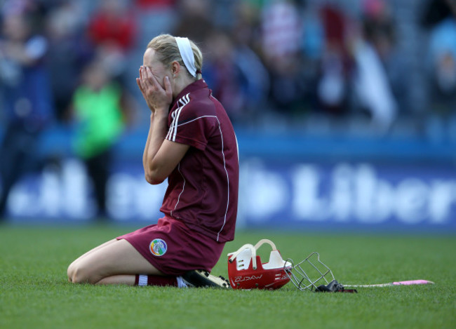 Therese Maher celebrates