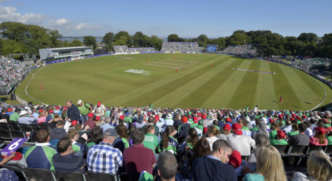 A general view from Malahide Cricket Ground