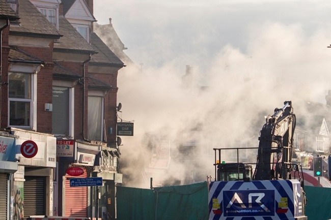 Explosion in Leicester City