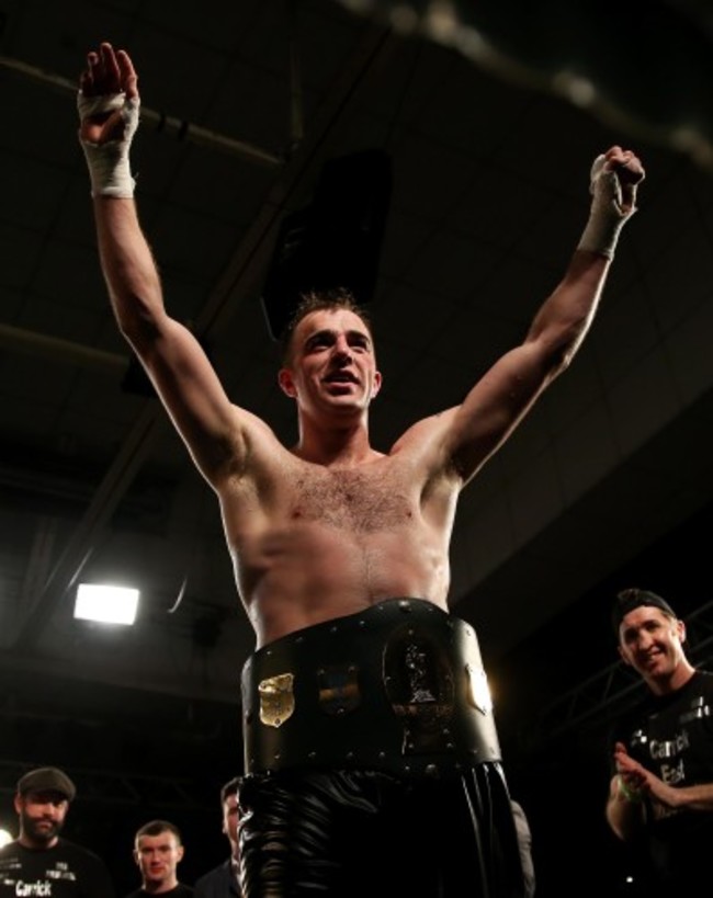 Craig O&rsquo;Brien celebrates winning