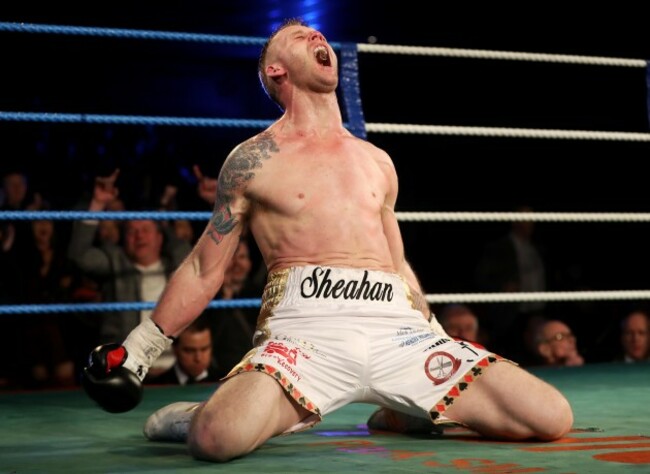 Roy Sheahan celebrates winning The Last Man Standing