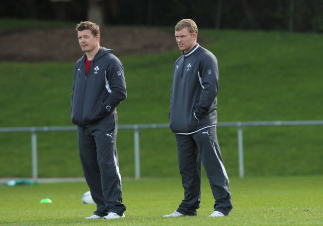 Brian O'Driscoll and Keith Earls