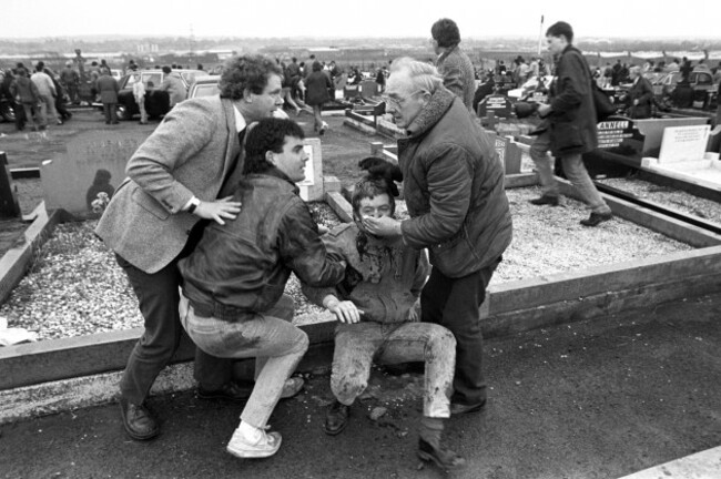 Crime - Loyalist Bomb Attack - Milltown Cemetery