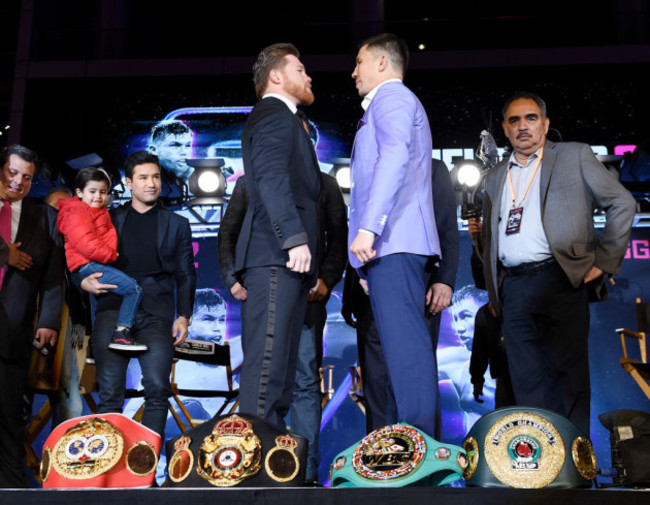 Canelo Alvarez v Gennady Golovkin Press Conference - Los Angeles