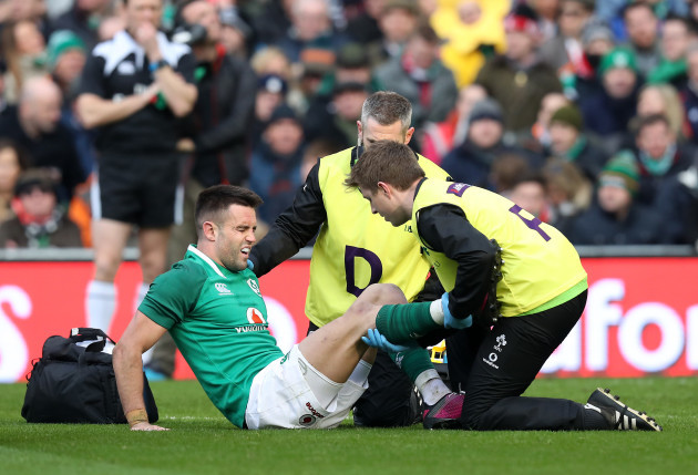 Conor Murray receives treatment