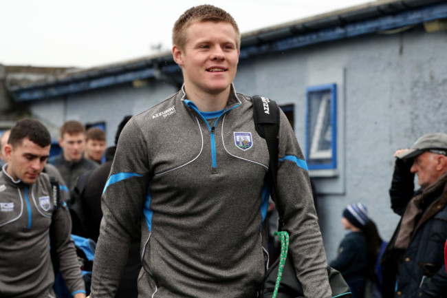 Tom Devine arriving at Walsh Park before the game