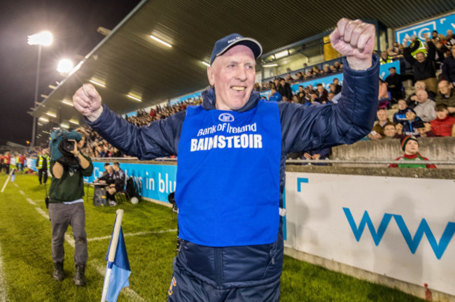 Brian Mullins celebrates at the final whistle