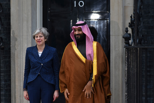 Theresa May Meets Saudi Crown Prince