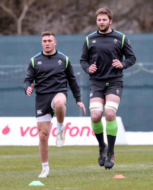 Jordan Larmour and Iain Henderson