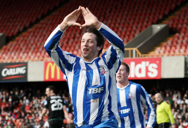 Rory Patterson celebrates