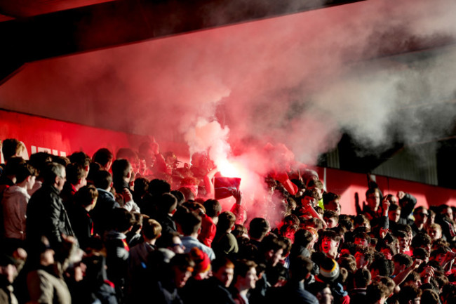 A view of CBC supporters ahead of the match