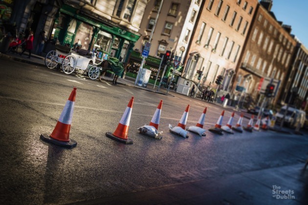Traffic Cones at Stephen's Green