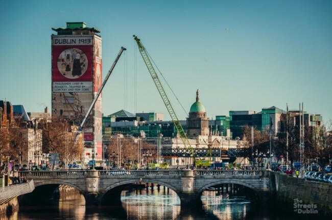 Rosie Hackett Bridge Construction