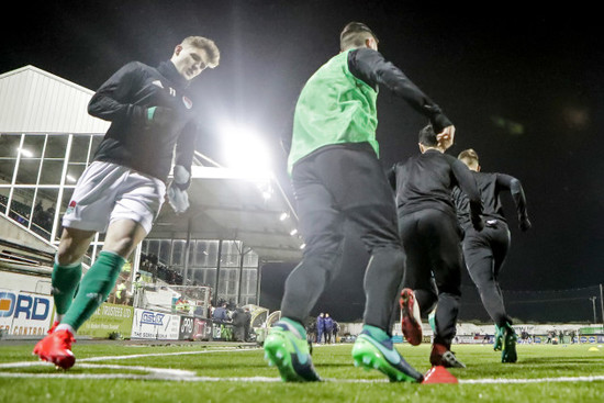 Kieran Sadlier during the warm up