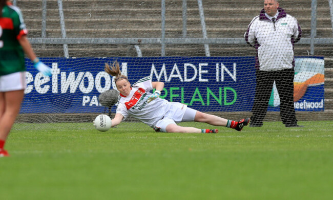 Yvonne Byrne saves a penalty