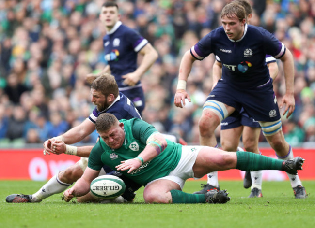 Tadhg Furlong with John Barclay